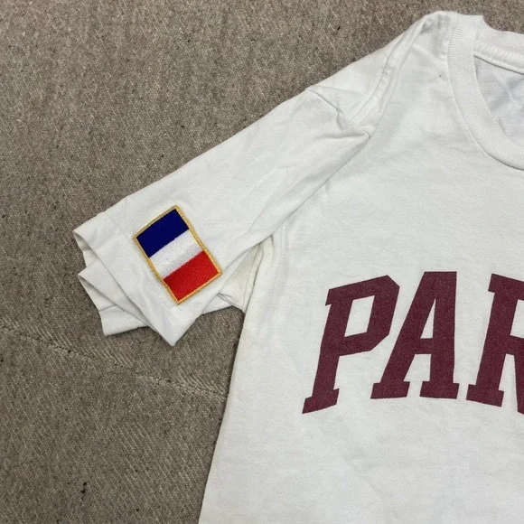 Stussy Paris shirt mens medium small France flag - Picture 5 of 10